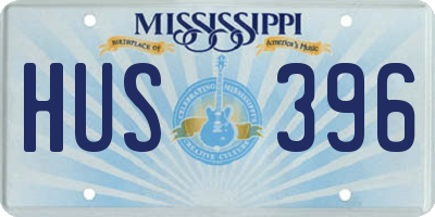 MS license plate HUS396