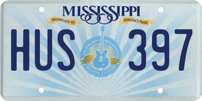 MS license plate HUS397