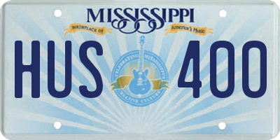 MS license plate HUS400
