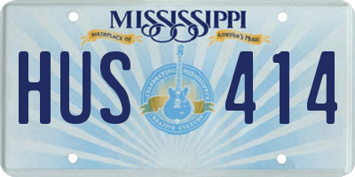 MS license plate HUS414