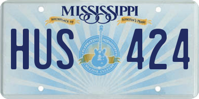 MS license plate HUS424