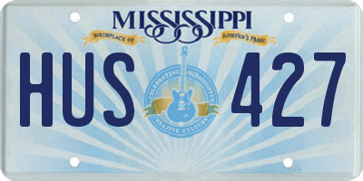 MS license plate HUS427