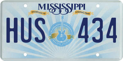 MS license plate HUS434