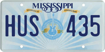 MS license plate HUS435