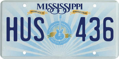 MS license plate HUS436
