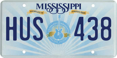 MS license plate HUS438