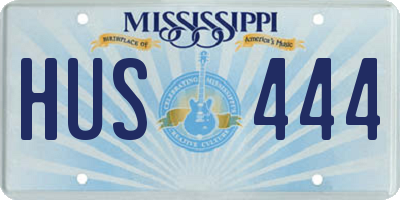 MS license plate HUS444