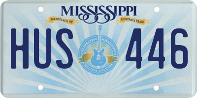 MS license plate HUS446