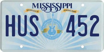 MS license plate HUS452