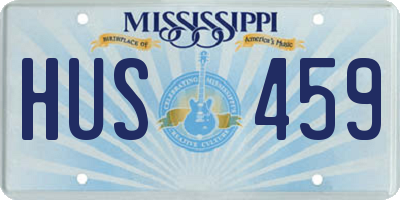 MS license plate HUS459