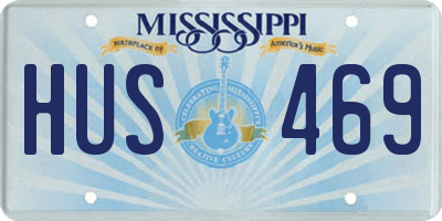 MS license plate HUS469