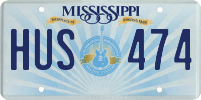MS license plate HUS474