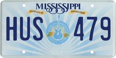 MS license plate HUS479