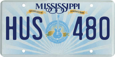 MS license plate HUS480