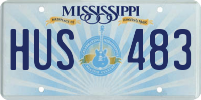 MS license plate HUS483
