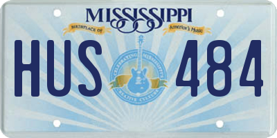 MS license plate HUS484