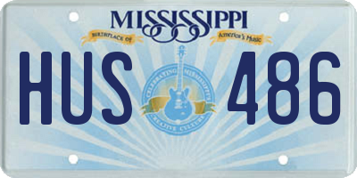 MS license plate HUS486