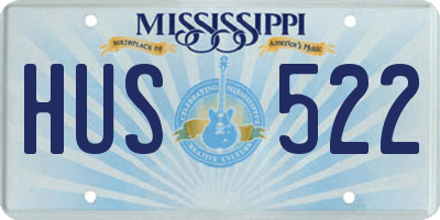 MS license plate HUS522