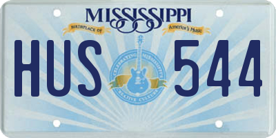 MS license plate HUS544