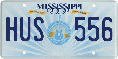 MS license plate HUS556