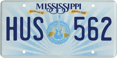 MS license plate HUS562