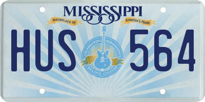MS license plate HUS564