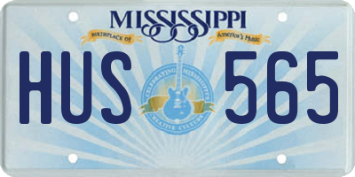 MS license plate HUS565
