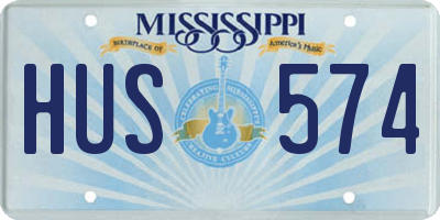 MS license plate HUS574