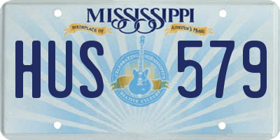 MS license plate HUS579