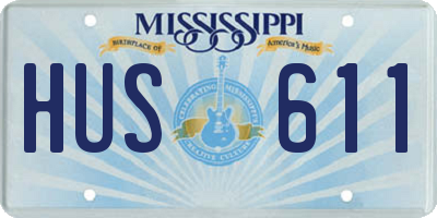 MS license plate HUS611
