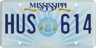 MS license plate HUS614