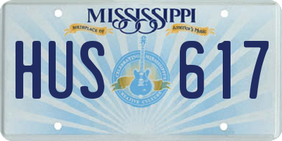 MS license plate HUS617