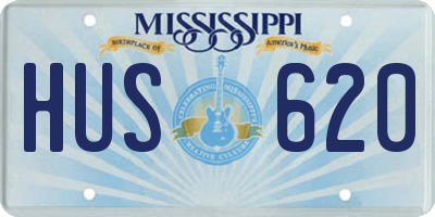 MS license plate HUS620