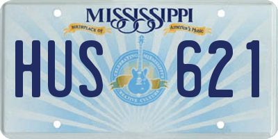 MS license plate HUS621