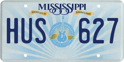 MS license plate HUS627