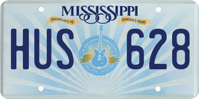 MS license plate HUS628