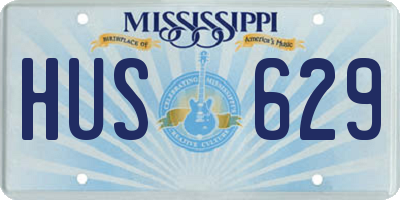 MS license plate HUS629