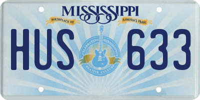 MS license plate HUS633