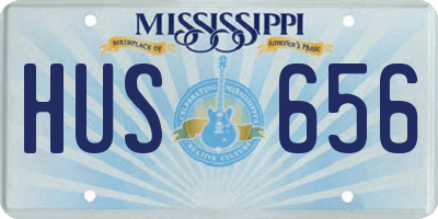 MS license plate HUS656