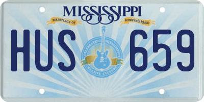 MS license plate HUS659