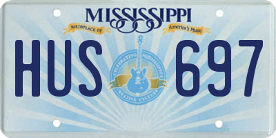 MS license plate HUS697