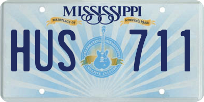 MS license plate HUS711