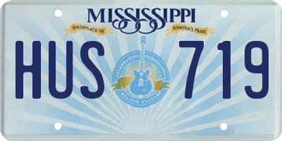 MS license plate HUS719