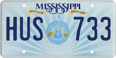MS license plate HUS733