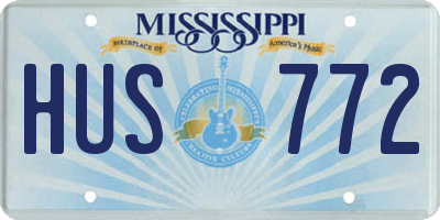 MS license plate HUS772
