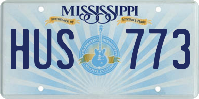 MS license plate HUS773