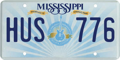 MS license plate HUS776