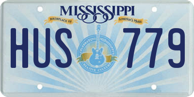 MS license plate HUS779