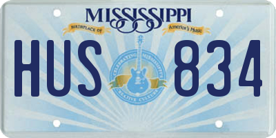 MS license plate HUS834
