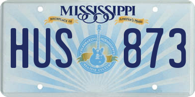 MS license plate HUS873